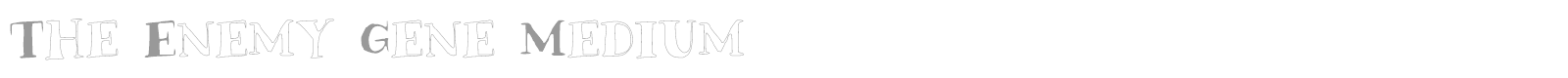 The Enemy Gene font preview